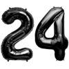 Balon folie cifra aniversare 24 ani