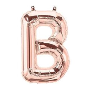 Balon folie litera B rose gold Domi Party Gifts Domi Shop