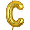 Balon folie litera C Auriu