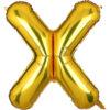 Balon folie litera X Auriu