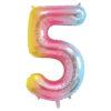 Balon folie cifra aniversare 5 ani