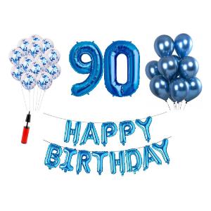 Cadou Set baloane Happy Birthday 90 ani