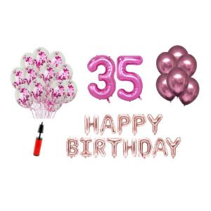 Set Happy birthday Roz aniversare 35 ani