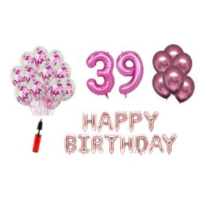 Set Happy birthday Roz aniversare 39 ani