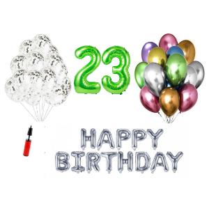 Set Happy birthday Verde aniversare 23 ani