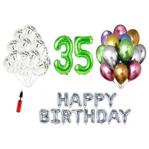 Set Happy birthday Verde aniversare 35 ani