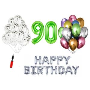 Set Happy birthday Verde aniversare 90 ani