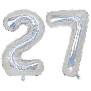 Balon folie cifra aniversare 27 ani