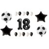 Majorat cadou Set baloane Orbz tematica fotbal aniversare 18 ani