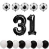 Set baloane tematica fotbal aniversare 31 ani 1 Cadou Set baloane tematica fotbal aniversare 31 ani