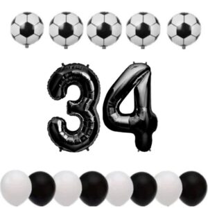 Cadou Set baloane tematica fotbal aniversare 34 ani