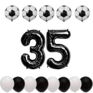 Cadou Set baloane tematica fotbal aniversare 35 ani.