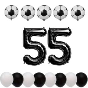 Cadou Set baloane tematica fotbal aniversare 55 ani