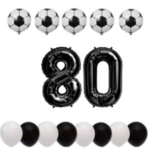 Cadou Set baloane tematica fotbal aniversare 80 ani