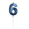 M1 lumanare de tort cifra 6 albastru 9.99