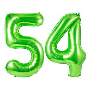 Balon folie cifra aniversare 54 ani