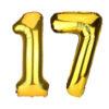 Balon folie cifra aniversare 17 ani ,culori variate, Domi Party & Gifts 23 Balon folie cifra aniversare 17 ani