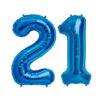 Balon folie cifra aniversare 21 ani