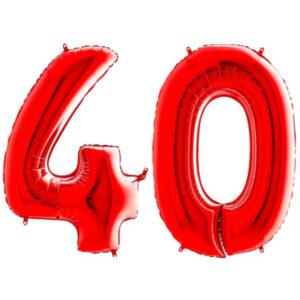 Alternative view of Balon folie cifra aniversare 40 ani ,culori variate, Domi Party & Gifts
