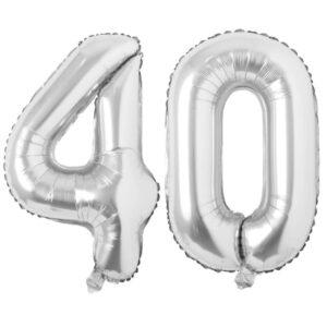 Balon folie cifra aniversare 40 ani