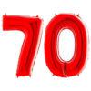 Balon folie cifra aniversare 70 ani ,culori variate, Domi Party & Gifts 23 Balon folie cifra aniversare 70 ani