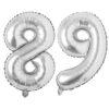Balon folie cifra aniversare 89 ani ,culori variate, Domi Party & Gifts 23 Balon folie cifra aniversare 89 ani