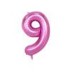 Balon folie cifra aniversare 9 ani ,culori variate, Domi Party & Gifts 23 Balon folie cifra aniversare 9 ani