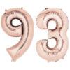 Balon folie cifra aniversare 93 ani ,culori variate, Domi Party & Gifts 23 Balon folie cifra aniversare 93 ani