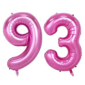 Balon folie cifra aniversare 93 ani ,culori variate, Domi Party & Gifts 14 Balon folie cifra aniversare 93 ani roz pink Domi Party Gifts Domi Shop