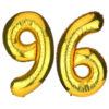 Balon folie cifra aniversare 96 ani ,culori variate, Domi Party & Gifts 22 Balon folie cifra aniversare 96 ani