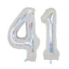 Balon folie cifra aniversare 41 ani ,culori variate, Domi Party & Gifts 23 Balon folie cifra aniversare 41 ani
