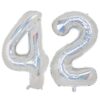 Balon folie cifra aniversare 42 ani ,culori variate, Domi Party & Gifts 23 Balon folie cifra aniversare 42 ani