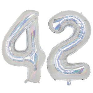Balon folie cifra aniversare 42 ani