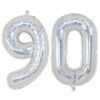 Balon folie cifra aniversare 90 ani ,culori variate, Domi Party & Gifts 23 Balon folie cifra aniversare 90 ani