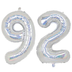 Balon folie cifra aniversare 92 ani ,culori variate, Domi Party & Gifts 21 Balon folie cifra aniversare 92 ani