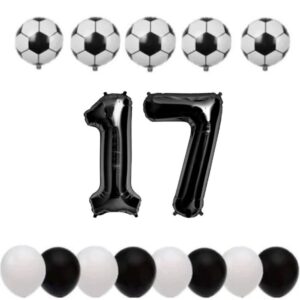 Cadou Set baloane tematica fotbal aniversare 17 ani