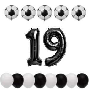 Cadou Set baloane tematica fotbal aniversare 19 ani