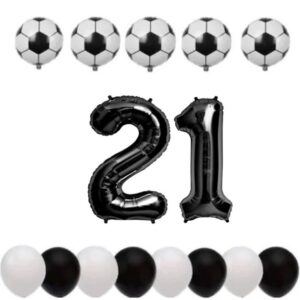 Cadou Set baloane tematica fotbal aniversare 21 ani