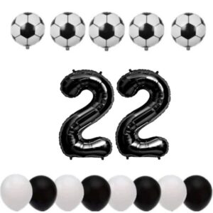 Cadou Set baloane tematica fotbal aniversare 22 ani