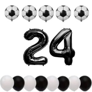 Cadou Set baloane tematica fotbal aniversare 24 ani