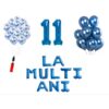 Set baloane La Multi Ani 11 ani, Baloane Latex, Baloane Folie, Baloane Confetti, Pompa 20 Cadou Set baloane La Multi Ani 11 ani