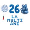 Set baloane La Multi Ani 26 ani, Baloane Latex, Baloane Folie, Baloane Confetti, Pompa 21 Cadou set baloane La Multi Ani 26 ani