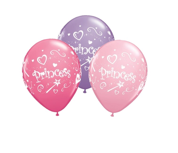 Set 5 baloane de latex, Princess 1 princess
