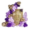 Set 131 baloane si accesorii pentru Aranjament tip Arcada, mov lila auriu 3 res 081aa1126613da3c6f1577431ac3f88d